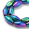 Electroplated Synthetic Non-magnetic Hematite Beads Strands G-Z032-B02-02D-3