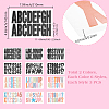 6 Sets 2 Colors Paper Self-Adhesive Stickers DIY-GA0009-63-2