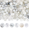 300Pcs 6 Colors Baking Paint & Spray Painted Crackle Glass Round Beads DGLA-LT0001-08-1