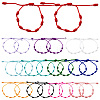 24Pcs 12 Colors Polyester Cord Braided Bracelets for Men Women BJEW-SP0001-14-1