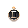 Alloy Enamel Pendants X-ENAM-S124-01B-08I-2