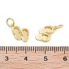 Flip Flops Rack Plating Brass Charms KK-G512-18G-3