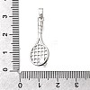 Brass ABS Imitation Pearl Pendants KK-P336-22P-3