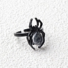 Natural Quartz Crystal Spider Open Cuff Rings PW-WGC70E9-24-1