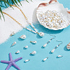 64Pcs 16 Styles ABS Plastic Imitation Pearl Pendants FIND-PH0027-70-4