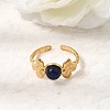 304 Stainless Steel Cuff Open Rings for Women GG-CBAE295-01G-10-1