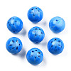 Flower Opaque Resin Beads RESI-T054-001F-3