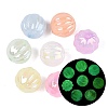 Luminous UV Plating Opaque Acrylic Beads OACR-Q204-15-1