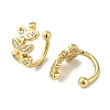 Rack Plating Brass Micro Pave Cubic Zirconia Clip-on Earrings EJEW-R162-46G-2