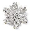Snowflake Silver Color Plated Alloy Brooch JEWB-B007-02-2