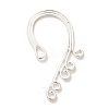 Rack Plating Alloy Ear Cuff Findings FIND-C063-02S-1