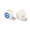 White Base Blue Evil Eye Hand Painted Ceramic Porcelain Beads PR-CBA3F2D-04C-2