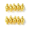 10Pcs Round Brass Magnetic Clasps with Loops KK-FS0001-34G-2