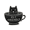 Cat with Cup Enamel Pin JEWB-G014-A04-A-1