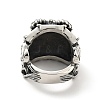 316 Stainless Steel Cavel Finger Ring RJEW-C030-01C-AS-3