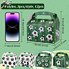 12Pcs 4 Styles Rectangle Football Print Paper Storage Candy Boxes CON-WH0095-58-2