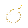 304 Stainless Steel Paperclip Chains Bracelets STAS-OY016-99G-1