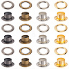200 Sets 4 Colors Iron Grommet Eyelet Findings SCRA-GF0001-10A-03-1