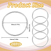 Iron Open Jump Rings FIND-SP0002-63F-2