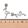 Alloy European Dangle Charms PALLOY-YW001-08-3