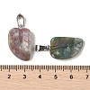 Natural Indian Agate Pendants G-B127-01P-04-4