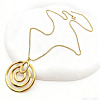 304 Stainless Steel Pendant Box Chain Necklaces for Women WGC10C0-02-1