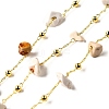 Handmade Natural Howlite Chip Beaded Chains CHC-F020-09G-02-1