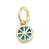 Rack Plating Brass Enamel Charms KK-M293-38G-01-1