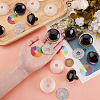   8 Sets Glitter Plastic Safety Craft Eye DOLL-PH0001-52-3