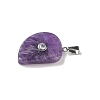 Natural Amethyst Carved Pendants G-P599-04P-08-2