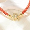 Adjustable Nylon Cord Bracelets BJEW-C096-01G-18-2