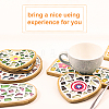 3Pcs 3 Style Wooden Mosaic Coaster Base Bottom Embryo AJEW-GF0004-31-5