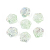 Electroplate Transparent Glass Beads Strands EGLA-N056-02A-09-1