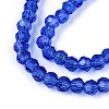Electroplate Transparent Glass Beads Strands X-EGLA-A035-T4mm-L21-3