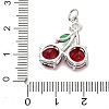 Brass Micro Pave Cubic Zirconia Pendants KK-L229-02P-02-3