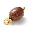 Natural Jade Charms PALLOY-JF01092-01-2