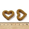 Heart Shape Polymer Clay Rhinestone Beads CLAY-NH0001-09A-04-4