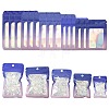 60Pcs 5 Styles Rectangle Glitter Holographic PVC Resealable Packaging Bags ABAG-FS0001-14A-1