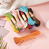 12 Rolls 12 Colors Twisted Straw Paper Cords OCOR-TA0002-96-6