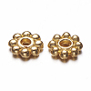 Alloy Daisy Spacer Beads X-TIBEB-S039-064G-RS-1