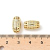 Brass Micro Pave Cubic Zirconia Beads KK-C104-05G-2