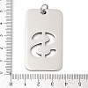 304 Stainless Steel Pendants STAS-M115-01P-S-3