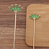 Ancient Style Alloy Hair Stick Findings PW-WGF3433-08-1