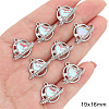 Platinum Alloy Resin Rhinestone Pendants PW-WGBD34C-09-1