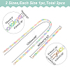 WADORN 2Pcs 2 Style Opaque Jelly Style Acrylic Curb Chain Bag Straps DIY-WR0002-49-2