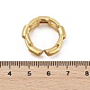 Brass Micro Pave Clear Cubic Zirconia Finger Rings for Women RJEW-S622-10G-4