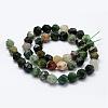 Natural Indian Agate Beads Strands G-K184-02-2