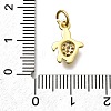 Brass Micro Pave Cubic Zirconia Pendants KK-Z093-15G-3