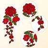 6Pcs 3 Styles & 2 Pairs 2 Styles Computerized Embroidery Cloth Iron on/Sew on Patches PATC-CY0003-97-6