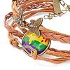 Rainbow Pride Bracelet BJEW-F426-01H-3